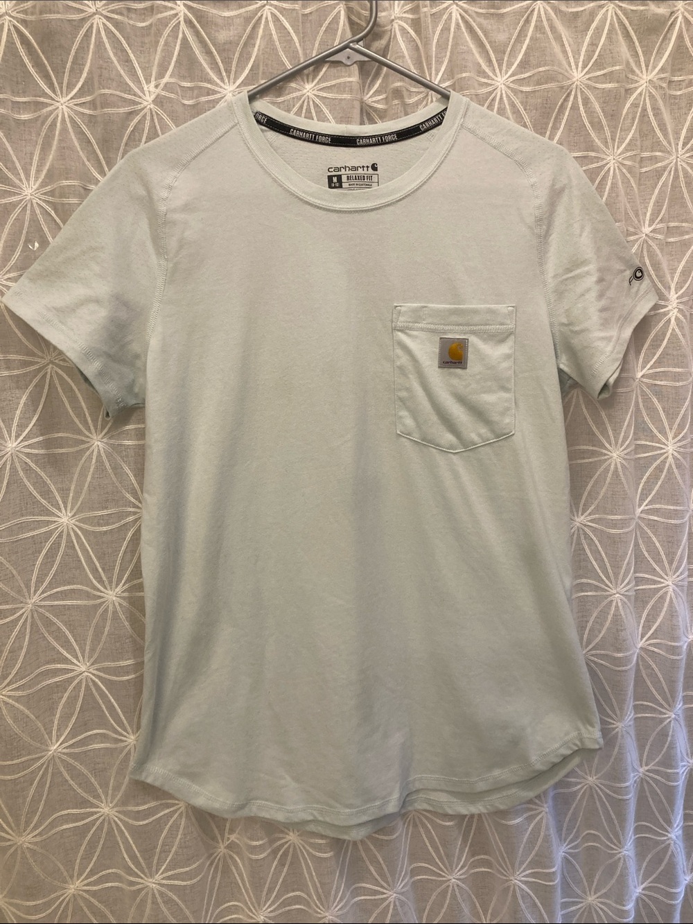 Carhartt Short Sleeve Pocket Tee in Mint Green